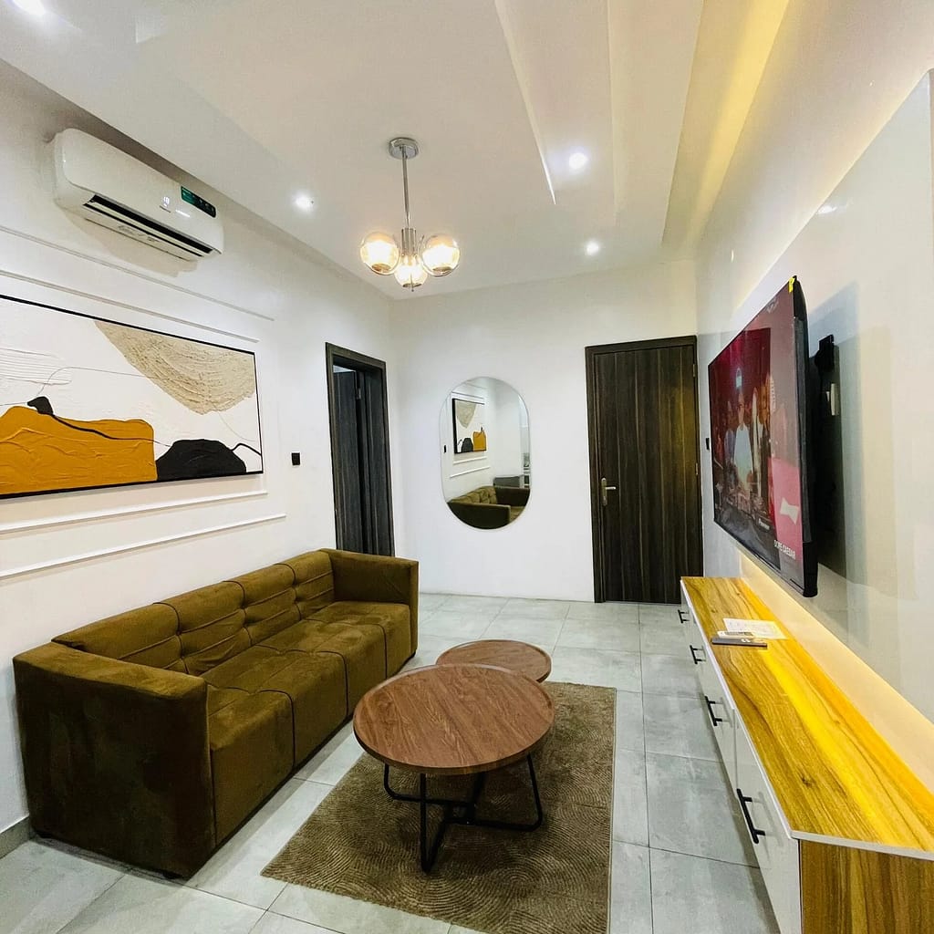 Why choose a short let when in Lagos Cozy and affordable living room in Lekki