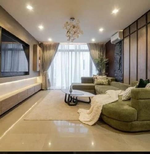 Why choose a short let when in Lagos Living room for green unit at Digimeet Apartment Lekki